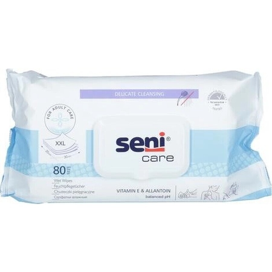 Seni Care Wet Wipes 1×80 uds, toallitas húmedas