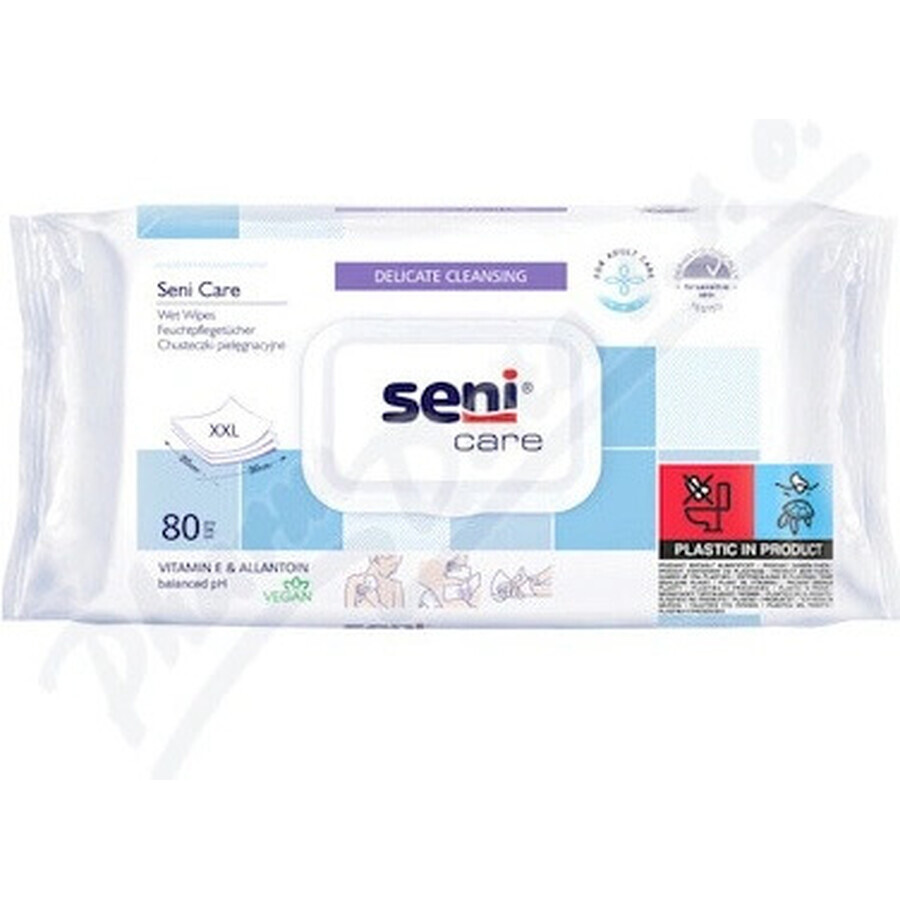 Seni Care Wet Wipes 1×80 uds, toallitas húmedas