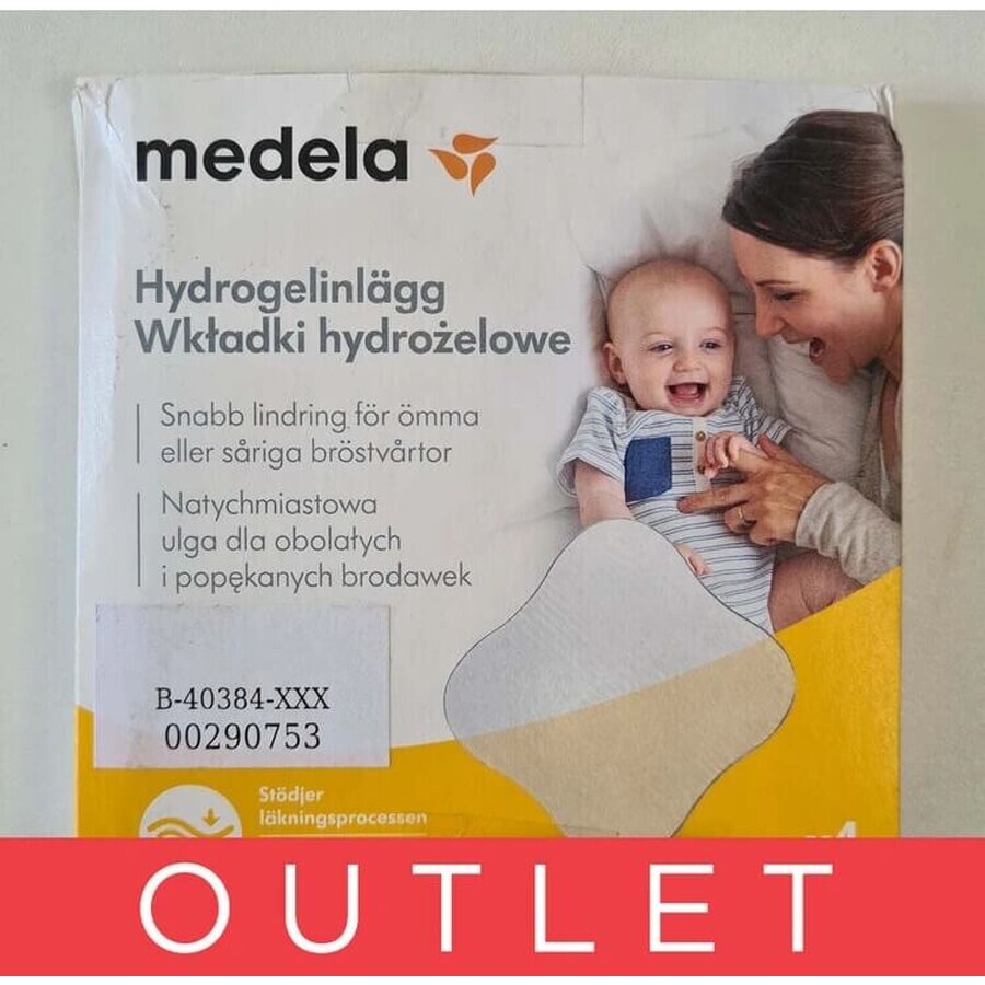 Medela Almohadillas de hidrogel - 4 unidades 1×4 unidades, almohadillas de hidrogel