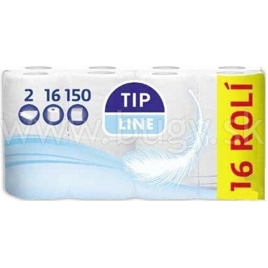 Type Line Toilet Tiss Tissue 16x150utr. 2vr. 2 st. 1×16, Toiletpapier 2 ply