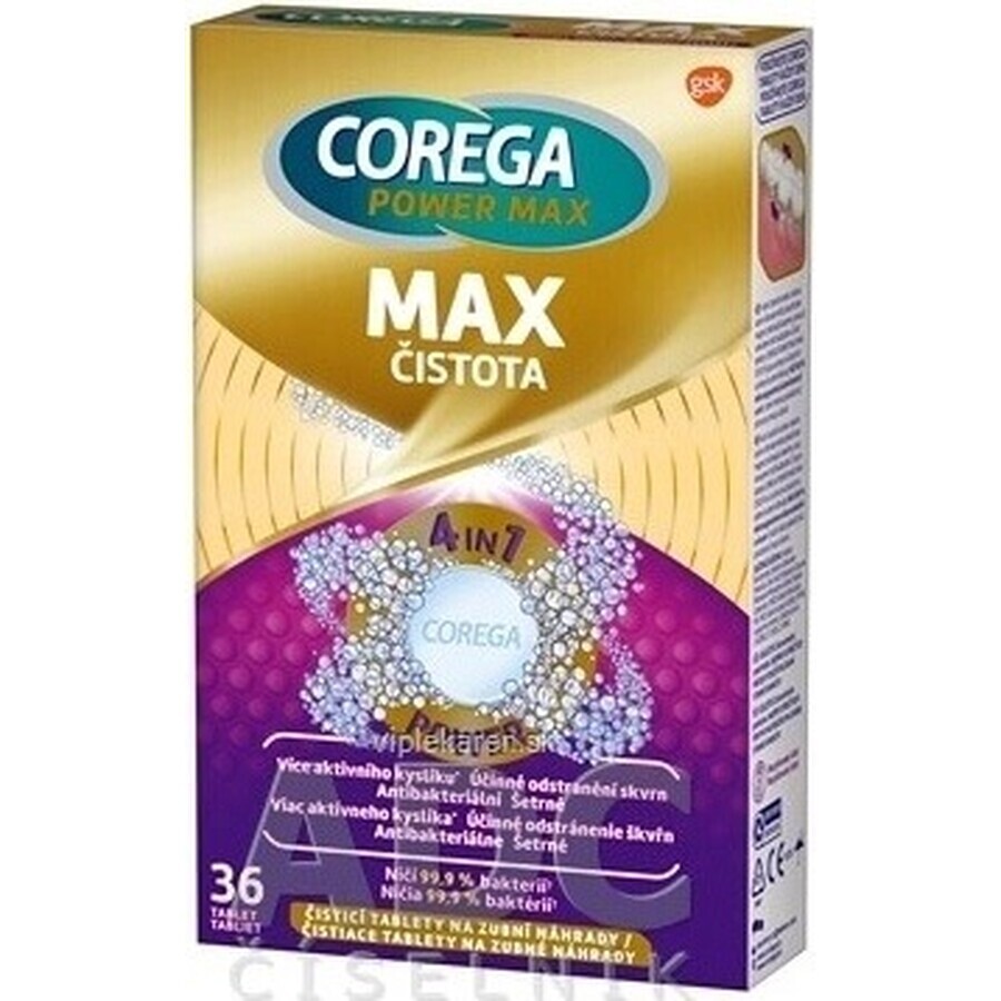 COREGA Double Strength 1x36 pcs, tablets for cleaning dentures