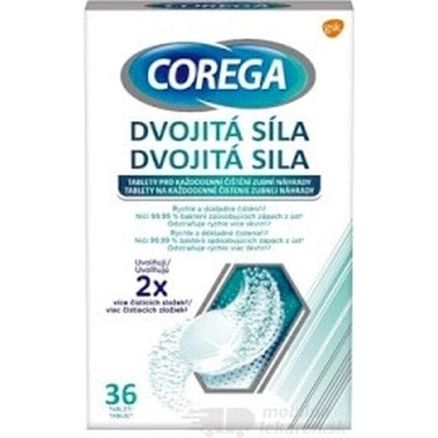 COREGA Double Strength 1x36 pcs, tablets for cleaning dentures