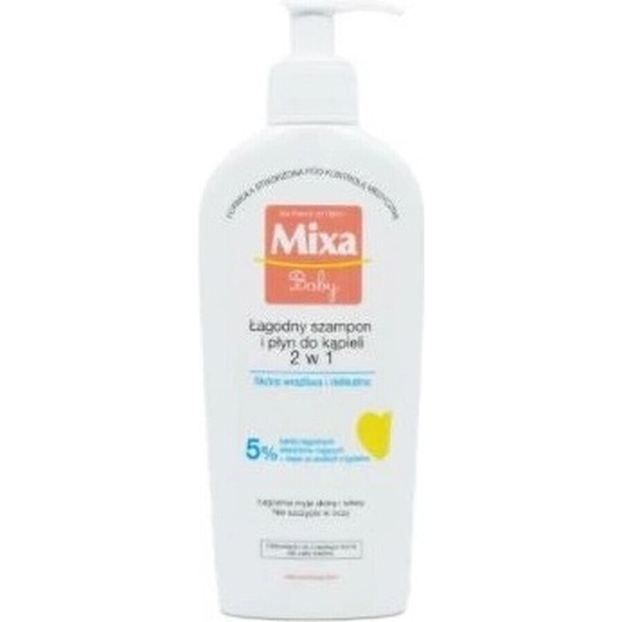 Mixa Baby Surgras Gel lavante sin jabón para cuerpo y cabello 1×250 ml, gel lavante para bebés