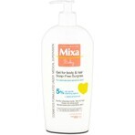 Mixa Baby Surgras Gel lavante sin jabón para cuerpo y cabello 1×250 ml, gel lavante para bebés