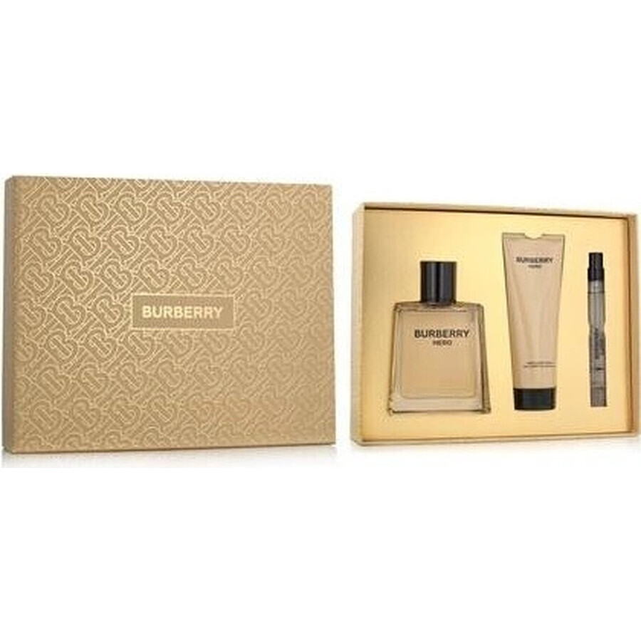 Burberry Hero 1×1 set, 100ml eau de toilette + 75ml douchegel + 10ml eau de toilette