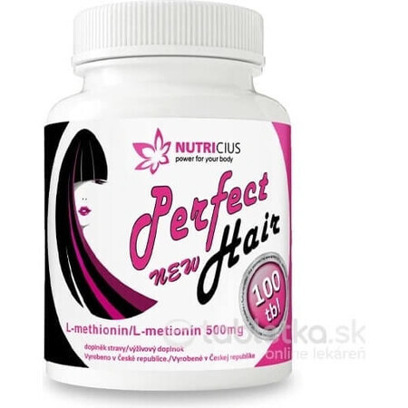 NUTRICIUS Perfect HAIR nuevo 1×100 tbl (metionina 500 mg)