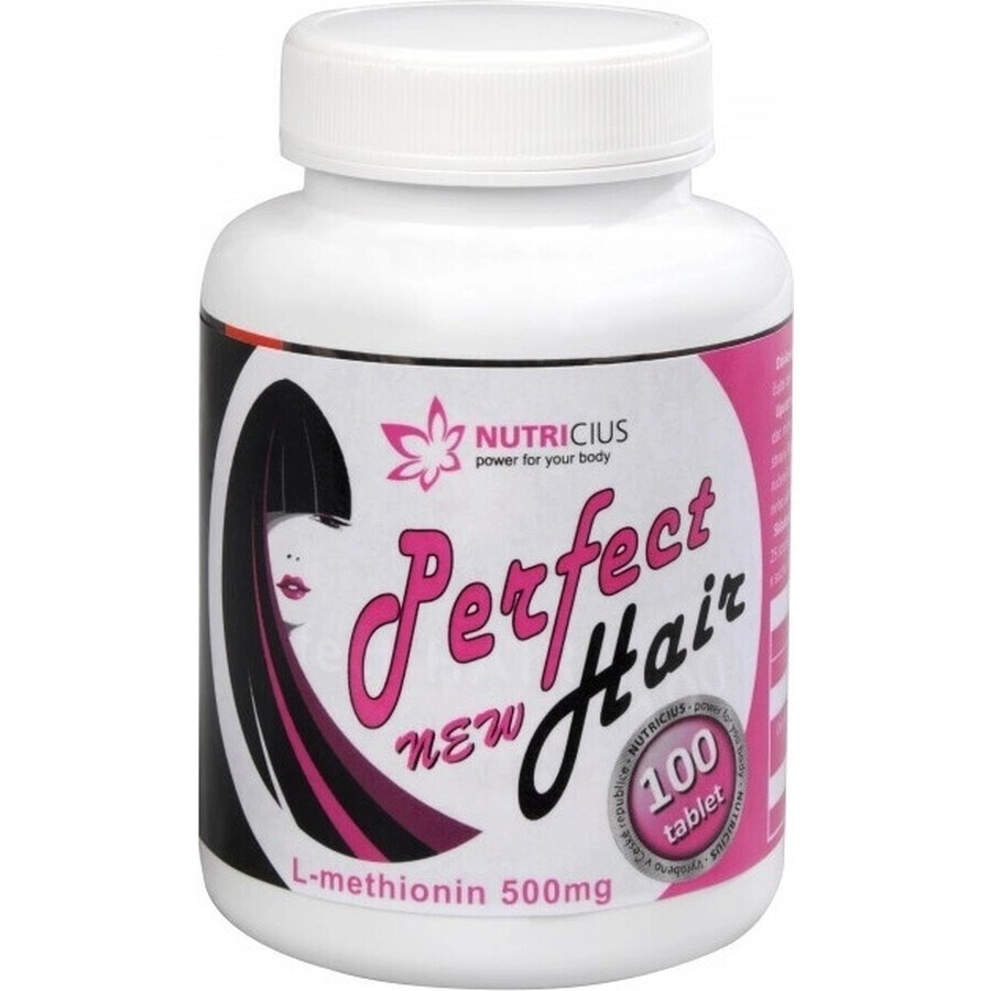 NUTRICIUS Perfect HAIR nuevo 1×100 tbl (metionina 500 mg)