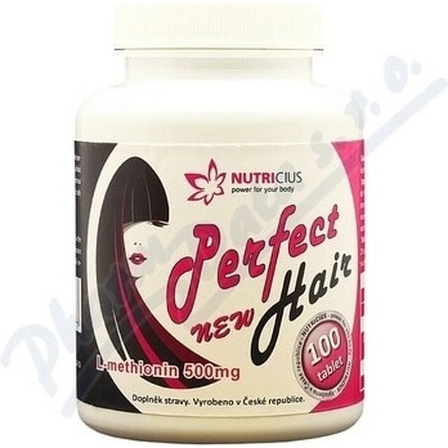 NUTRICIUS Perfect HAIR nuevo 1×100 tbl (metionina 500 mg)