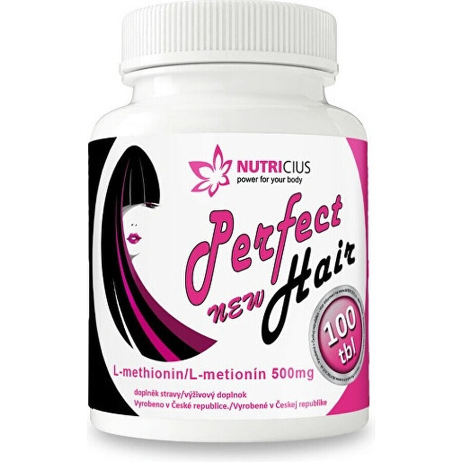 NUTRICIUS Perfect HAIR nuevo 1×100 tbl (metionina 500 mg)