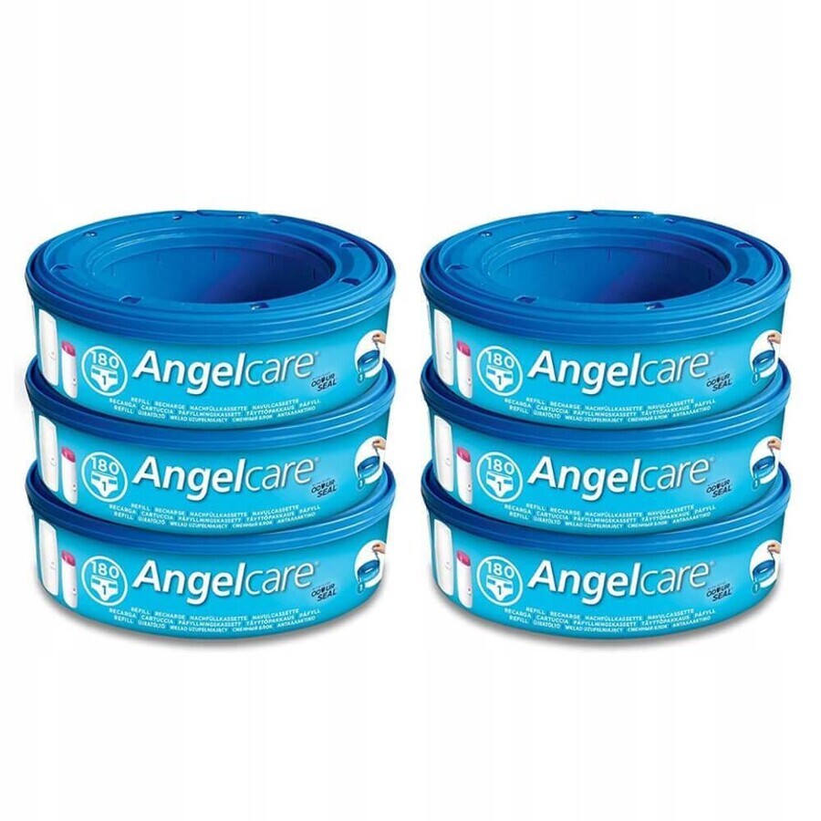 Angelcare Cartuchos de recambio Angelcare 1×6 unidades, cartuchos de recambio para cestas