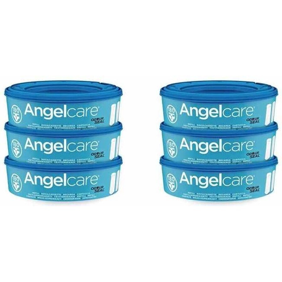 Angelcare Cartuchos de recambio Angelcare 1×6 unidades, cartuchos de recambio para cestas