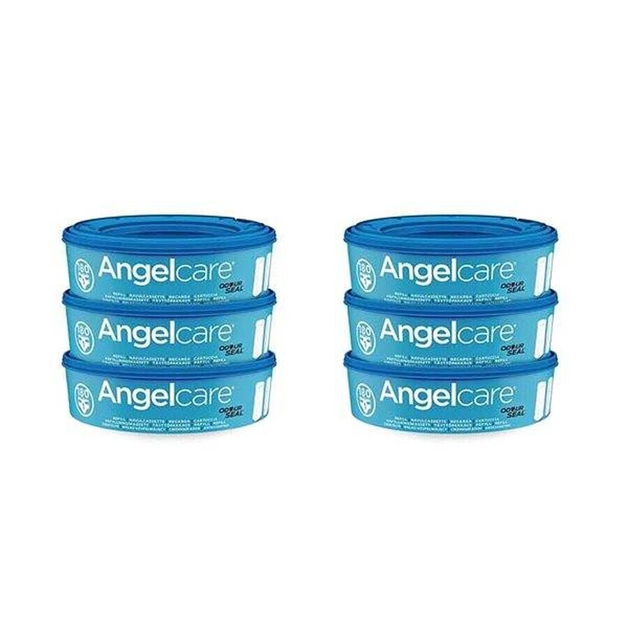 Angelcare Cartuchos de recambio Angelcare 1×6 unidades, cartuchos de recambio para cestas