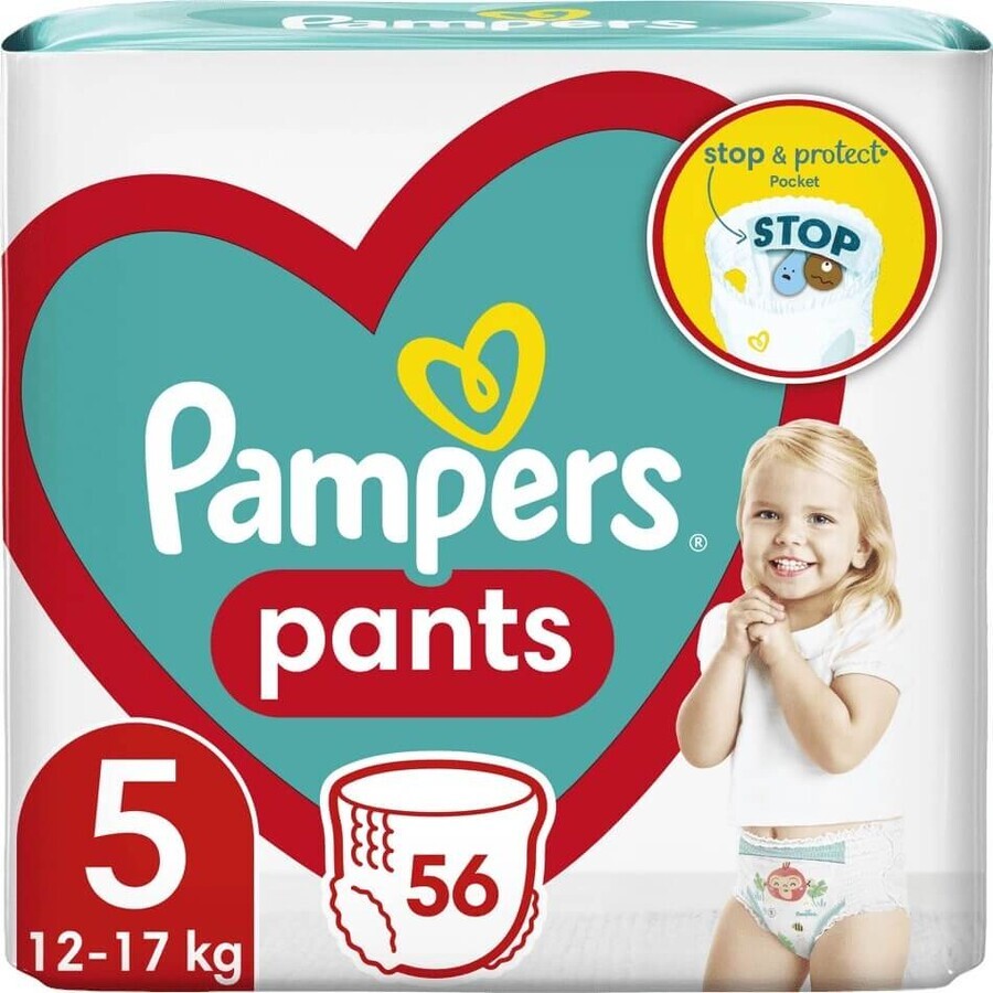 Pañales Pampers GP S5 56 piezas (12-17kg) 1×56 piezas