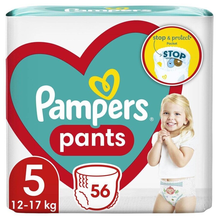 Pañales Pampers GP S5 56 piezas (12-17kg) 1×56 piezas