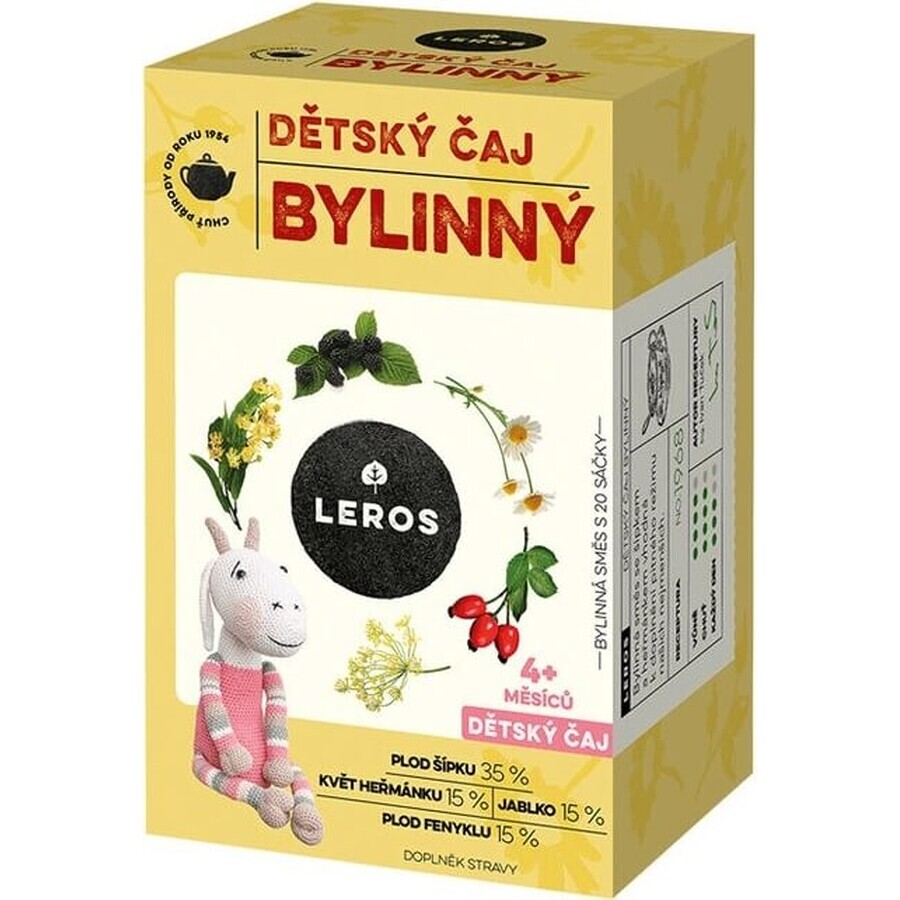 LEROS CHILDREN'S HERBAL TEA 20×1,8 g, tisane pour enfants