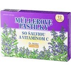 PASTILLAS MÜLLER'S SHALVIA Y VITAMINA C 1×24 pcs, para resfriados