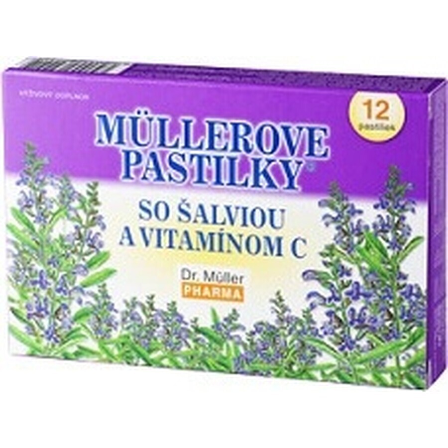 PASTILLAS MÜLLER'S SHALVIA Y VITAMINA C 1×24 pcs, para resfriados