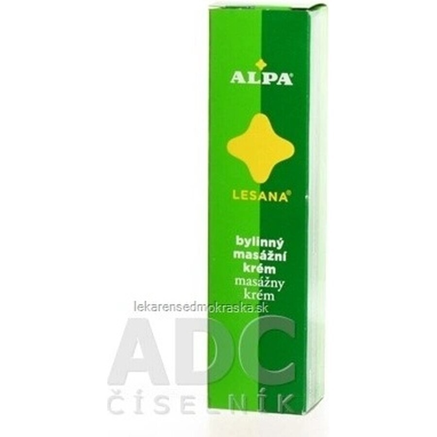 ALPA CREMA LESANA 1×40 g, masaje con hierbas