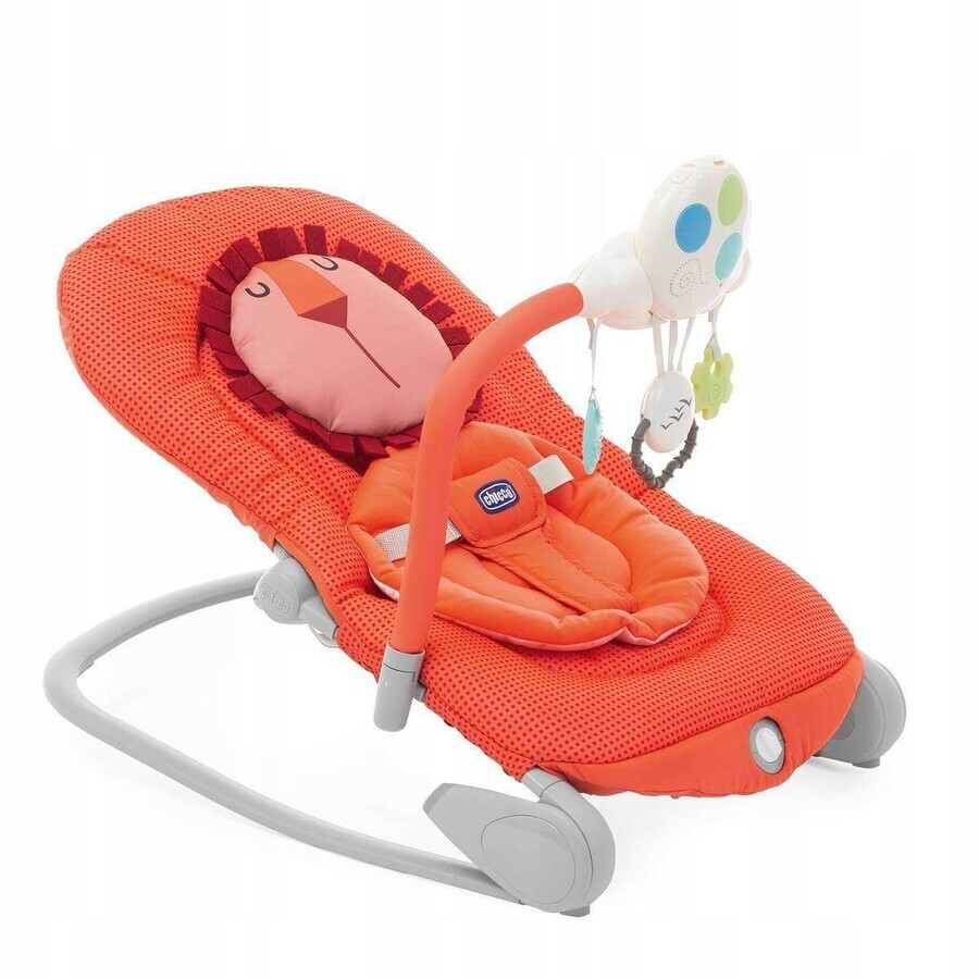 CHICCO Melody Ballon - León 0 m+, hasta 18 kg 1×1 ud, con función de vibración