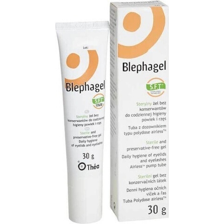 BLEPHAGEL Steriles Augenlid- und Wimpernhygiene-Gel 1×30 g, hypoallergen