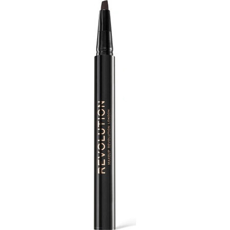 Revolution, Hair Stroke Brow Pen Marrón Oscuro 1×0,50 ml, lápiz de cejas