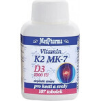 MedPharma VITAMINE K2 MK-7 + D3 1000 IE 1×107 cps, voedingssupplement