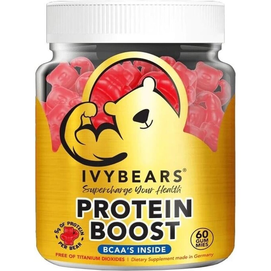 IvyBears Protein Boost Îmbunătățirea performanței Vitamine 1×60 buc, supliment alimentar