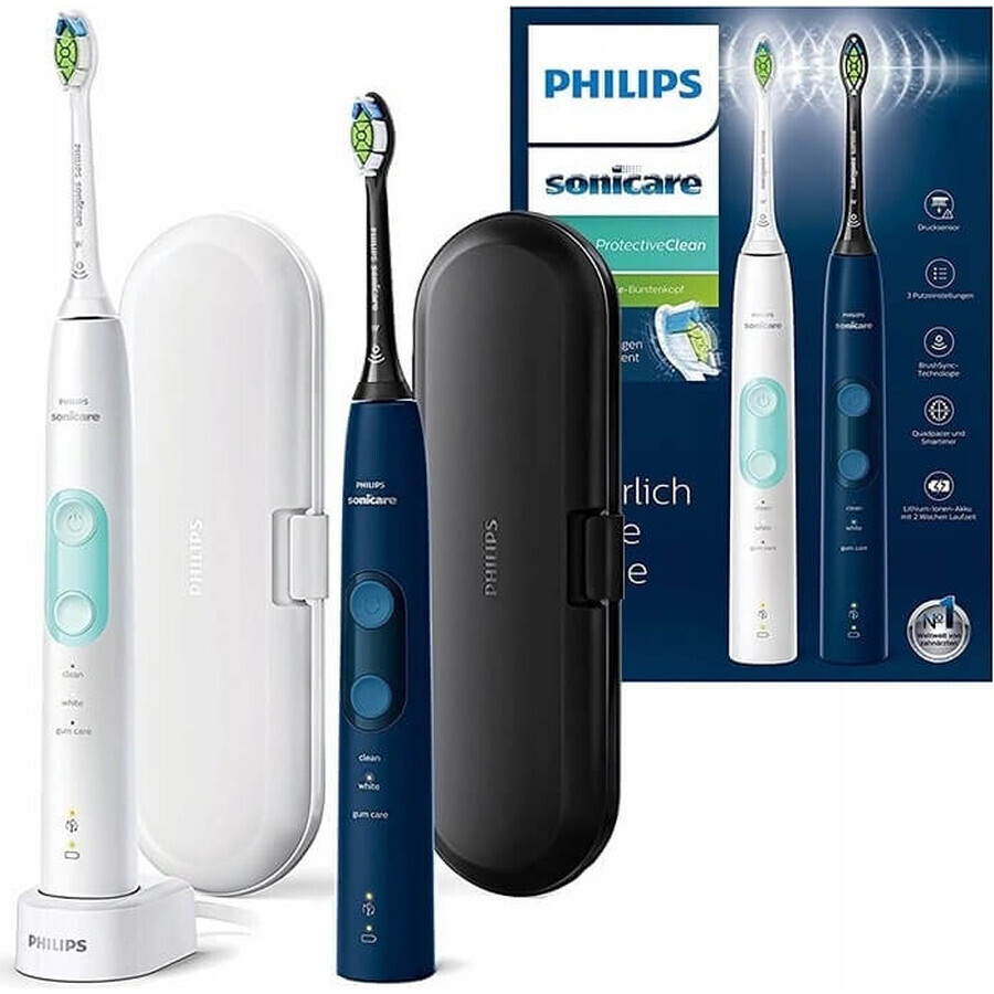 Philips Sonicare 5100 HX6851/34 1+1 1×1 set, periuță de dinți sonică 2 buc