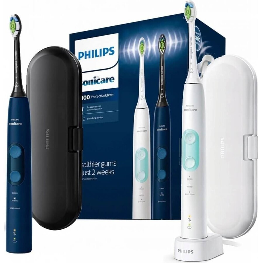 Philips Sonicare 5100 HX6851/34 1+1 1×1 set, periuță de dinți sonică 2 buc