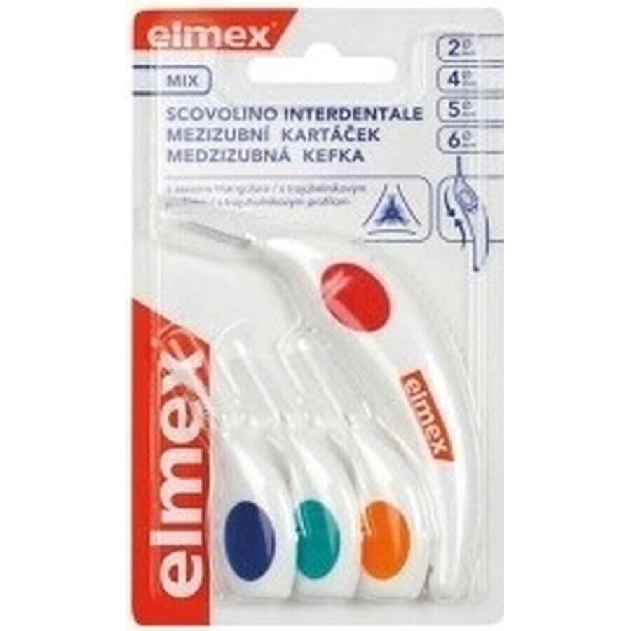 Cepillo interdental Elmex 2, 4, 5, 6mm mix 1×4 pcs