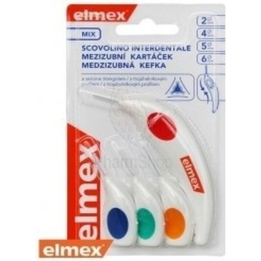 Cepillo interdental Elmex 2, 4, 5, 6mm mix 1×4 pcs