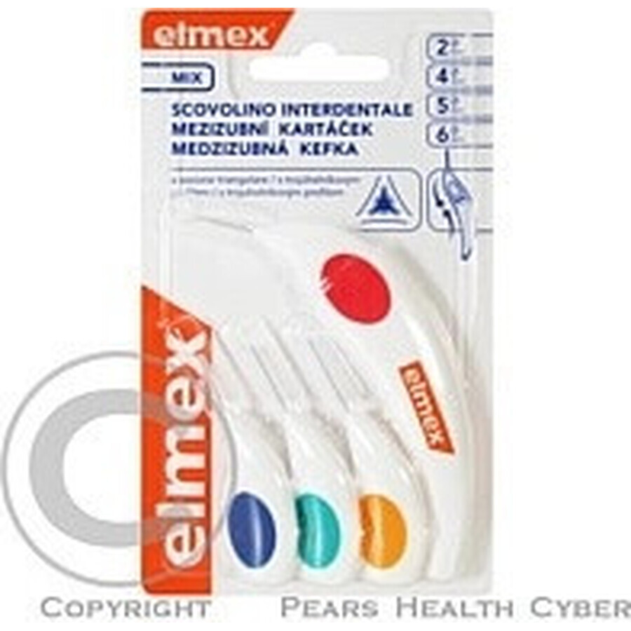 Cepillo interdental Elmex 2, 4, 5, 6mm mix 1×4 pcs