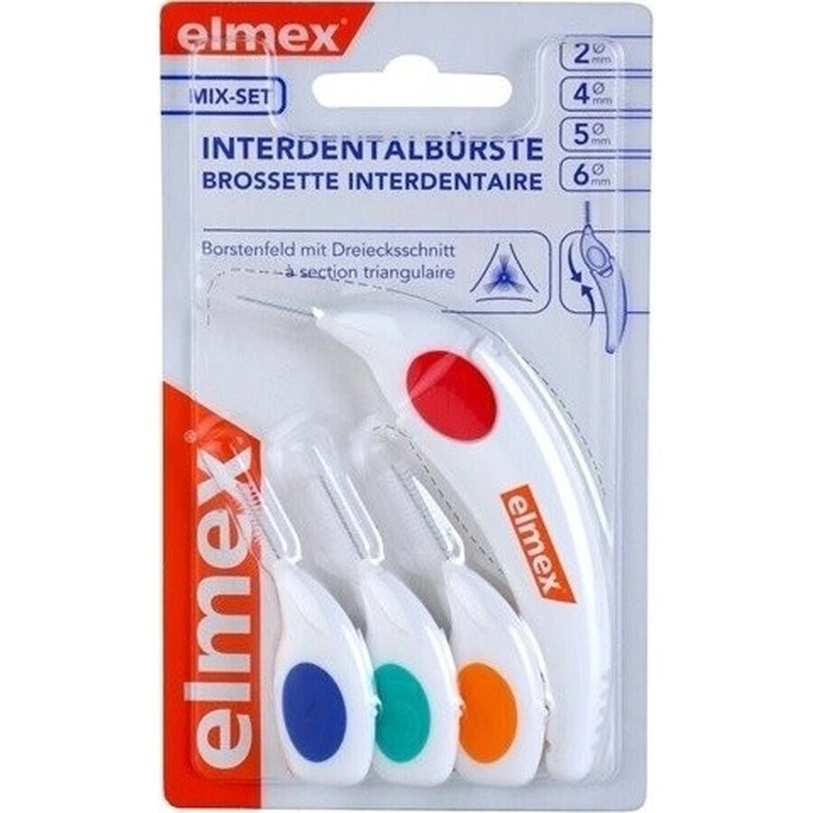 Cepillo interdental Elmex 2, 4, 5, 6mm mix 1×4 pcs