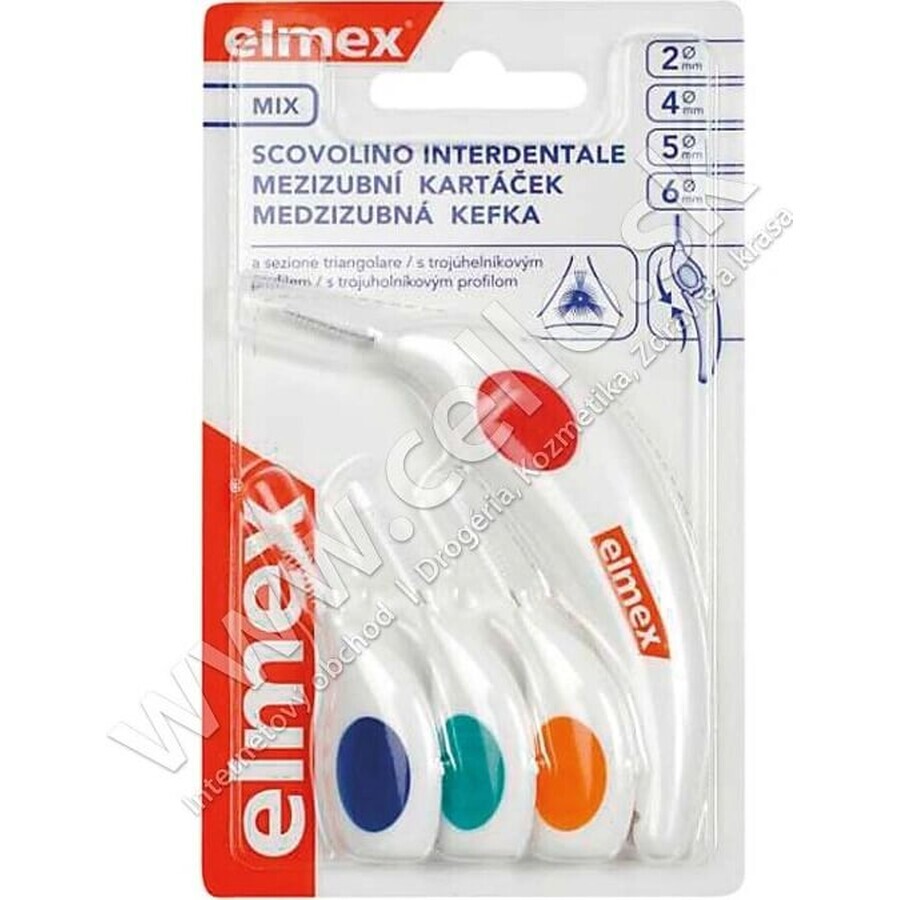 Cepillo interdental Elmex 2, 4, 5, 6mm mix 1×4 pcs