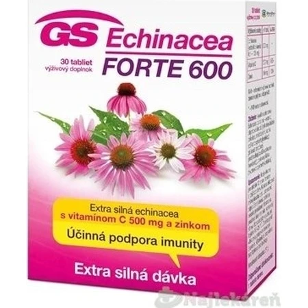 GS Echinacea FORTE 600mg 1×30 tbl, suplement diety: ceny i cechy