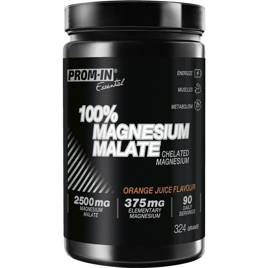 PROM-IN Magnesiummalaat sinaasappelsap 1×324 g, voedingssupplement