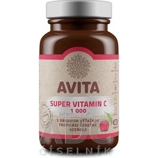 AVITA SUPER VITAMINA C 1000 mg 1×60 cps, supliment alimentar