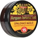 VIVACO SUN ARGAN BRONCE SPF15 Manteca solar de aceite de argán 1×200 ml, resistente al agua