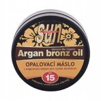 VIVACO SUN ARGAN BRONCE SPF15 Manteca solar de aceite de argán 1×200 ml, resistente al agua