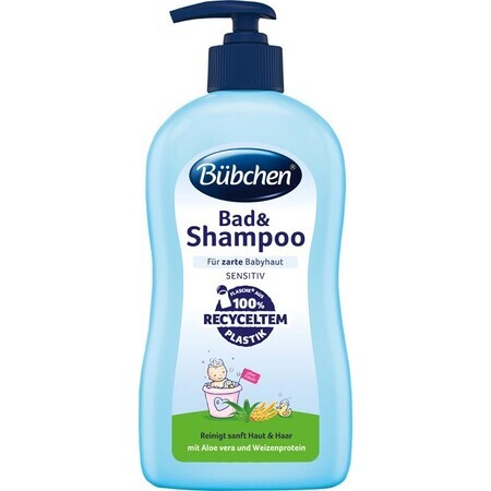 Bübchen Baby Bath & Shampoo 1×400 ml, baie + șampon pentru copii