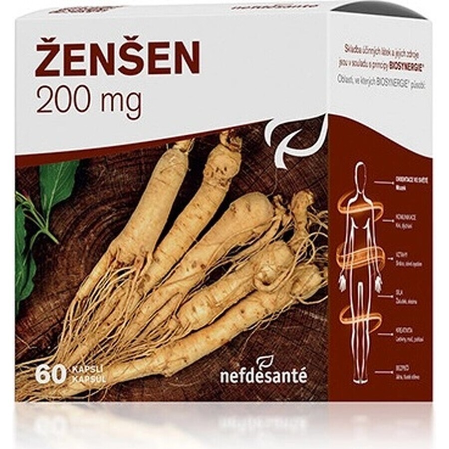 nefdesanté ŽENŠEN 200 mg 6×10 cps, complemento alimenticio