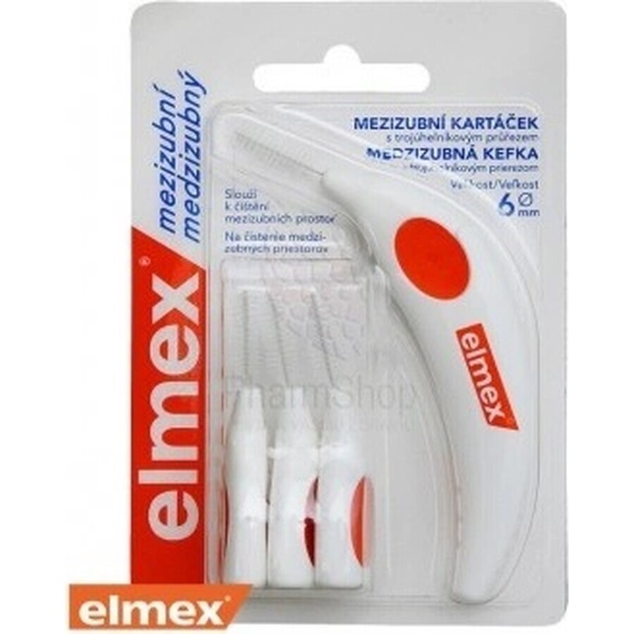 ELMEX INTERDENTAL Cepillos interdentales nr.6 naranja 1×4 uds, cepillos interdentales