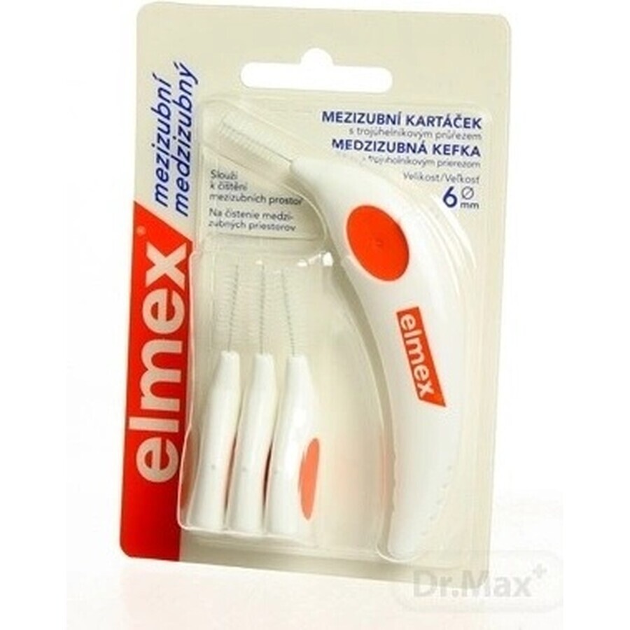 ELMEX INTERDENTAL Cepillos interdentales nr.6 naranja 1×4 uds, cepillos interdentales