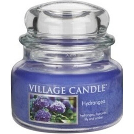 Village Candle Bougie parfumée en verre - Hortensia - Hortensia, petite 1×1 pc, bougie parfumée