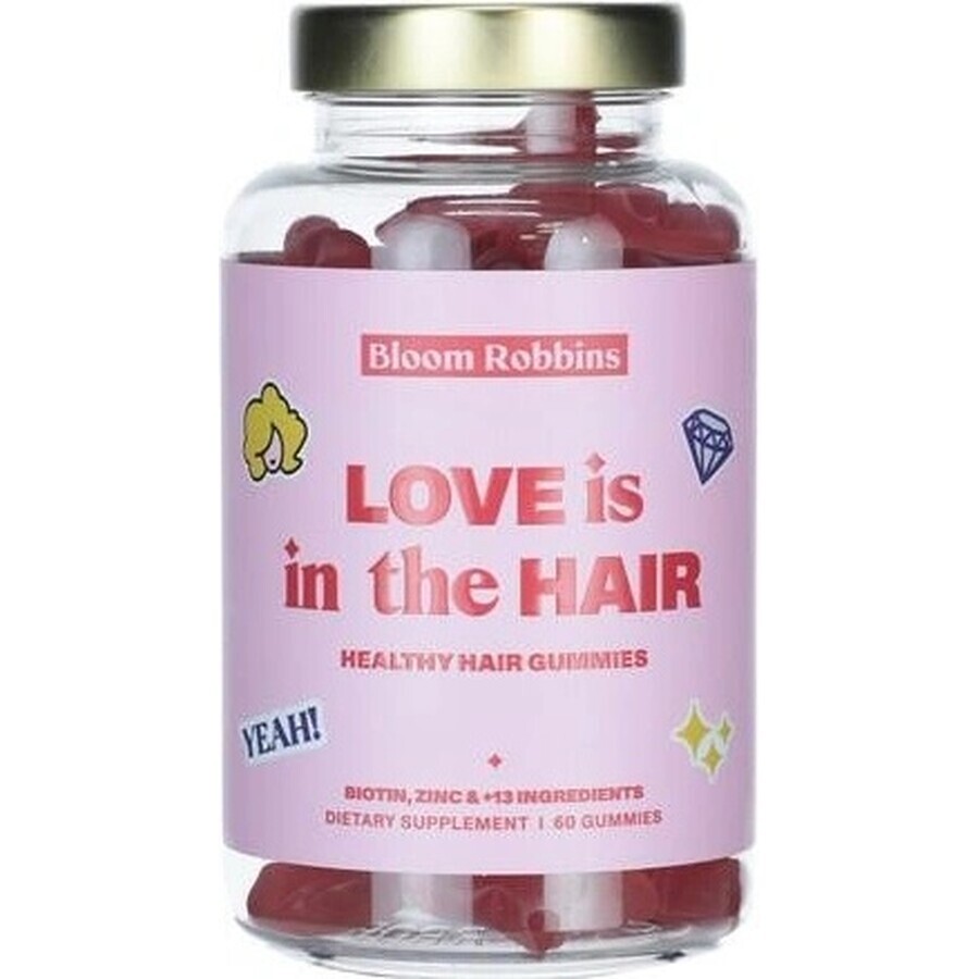 LOVE is in the HAIR - Cápsulas para un cabello sano 1×60 unidades, suplemento nutricional