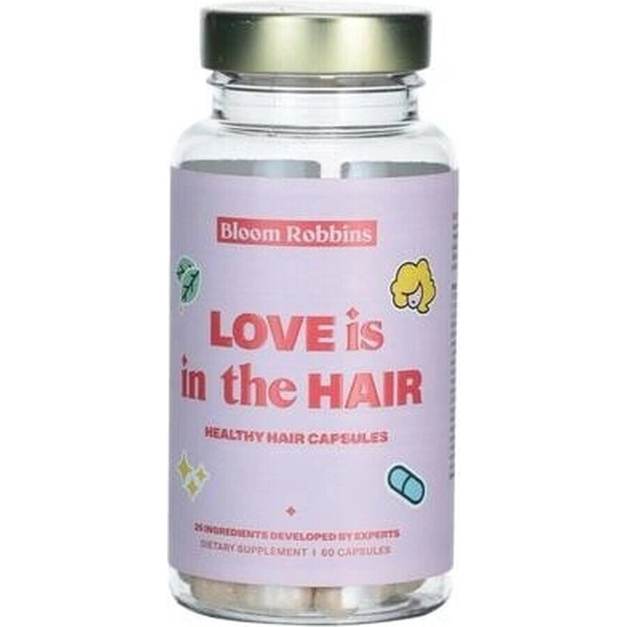 LOVE is in the HAIR - Cápsulas para un cabello sano 1×60 unidades, suplemento nutricional