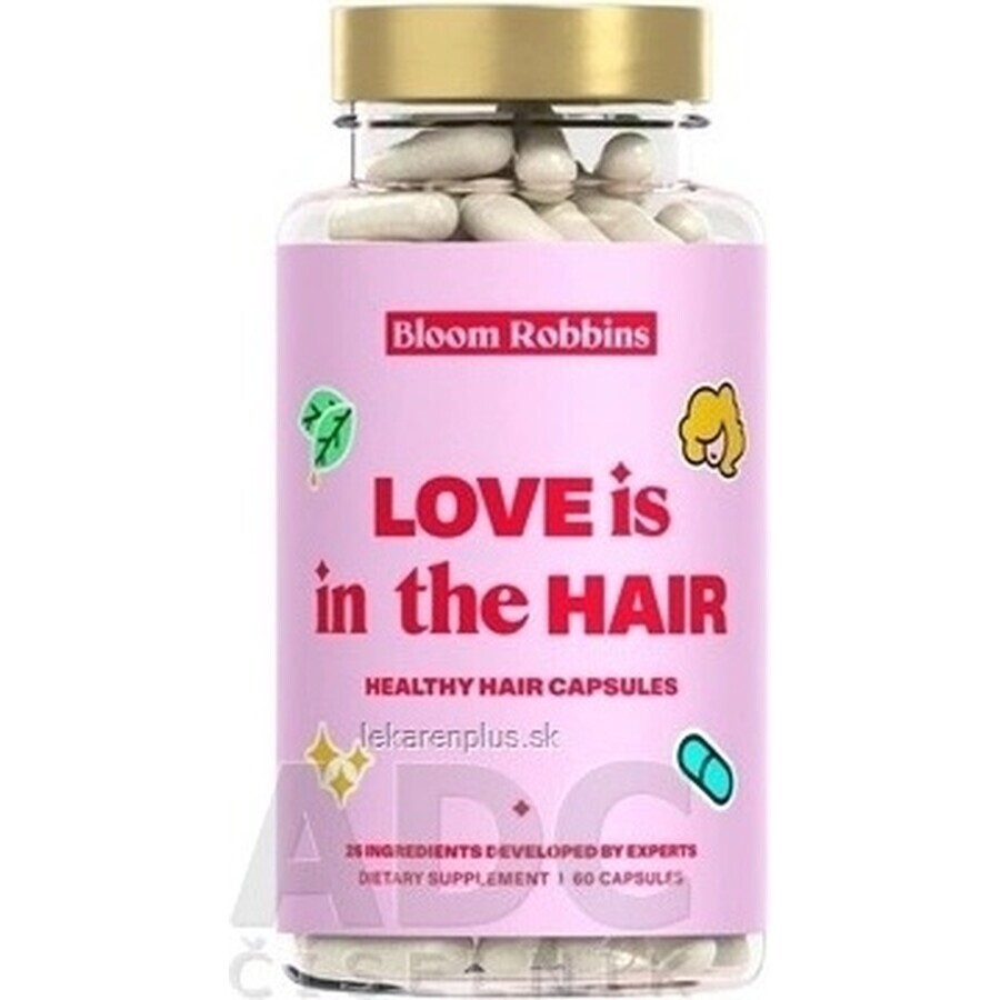 LOVE is in the HAIR - Cápsulas para un cabello sano 1×60 unidades, suplemento nutricional