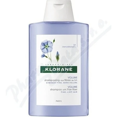 KLORANE Organic Flax Shampoo 1×200ml, shampoo for fine hair without volume