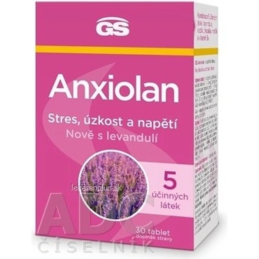 GS Anxiolan con lavanda 30 comprimidos 1×30 tbl, complemento alimenticio