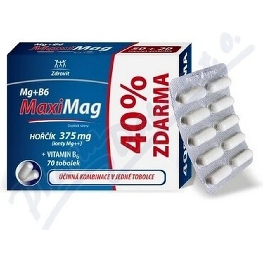 MaxiMag 40% libre 1×70 cps, 50+20 cápsulas